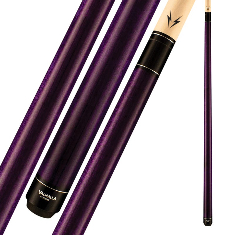 Viking Valhalla 100 Series No Wrap 2 Piece 58â€ Pool Cue Stick VA107 (19oz, Purple) - Image 1
